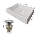 Gabinete Banheiro Star Com Cuba Dalla E Valvula Click Inox