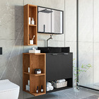 Gabinete Banheiro Star Cuba Dalla Preta Tor Dl08 E Valv Abs