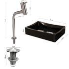 Gabinete Banheiro Star Cuba Dalla Preta Tor Dl08 E Valv Abs