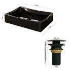 Gabinete Banheiro Star Cuba Dalla Preta Valvula Click Black