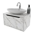 Gabinete Banheiro Suspenso 60cm Com 1 Porta Multimóveis Cr101