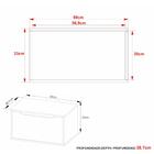 Gabinete Banheiro Suspenso 60cm Com 1 Porta Multimóveis Cr101