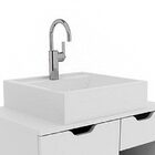 Gabinete Banheiro Suspenso Com Cuba Inclusa E 2 Nichos 60 Cm