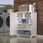 Gabinete Branco Balcão Porta Toalhas Cremes P Banheiro