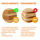 Gabinete Caixote 45x37cm Com Cuba Redonda 29cm Apoio Para Ban