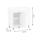 Gabinete Canto Branco Spring