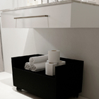 Gabinete Carrinho Multiuso Gaveta E Rodas Oka 60cm Ônix - Bro