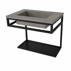 Gabinete com Cuba 60cm Preto Brooklin Venturi