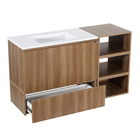 Gabinete para Banheiro com Cuba 68,5x120x40cm Madeirado Democratic Venturi