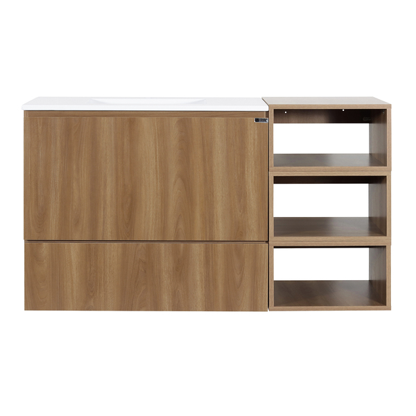 Gabinete para Banheiro com Cuba 68,5x120x40cm Madeirado Democratic Venturi