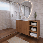 Gabinete para Banheiro com Cuba 68,5x120x40cm Madeirado Democratic Venturi