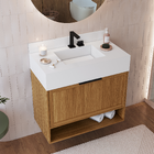 Gabinete com Cuba 80cm Cinza Aurora Agardi