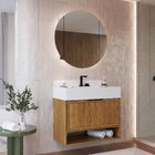 Gabinete com Cuba 80cm Cinza Aurora Agardi