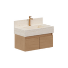 Gabinete com Cuba 80cm Travertino Atena Cozimax