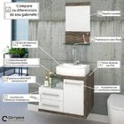 Gabinete Com Cuba De Apoio Rt41 E Espelheira Com Prateleira D