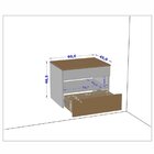 Gabinete Com Cuba E 1 Gaveta Bali Móveis Bechara Branco/natur