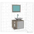 Gabinete Com Cuba E Armário Lenny Preto Branco