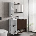 Gabinete Com Cuba E Espelheira Ibiza Móveis Bechara Nogal/bra