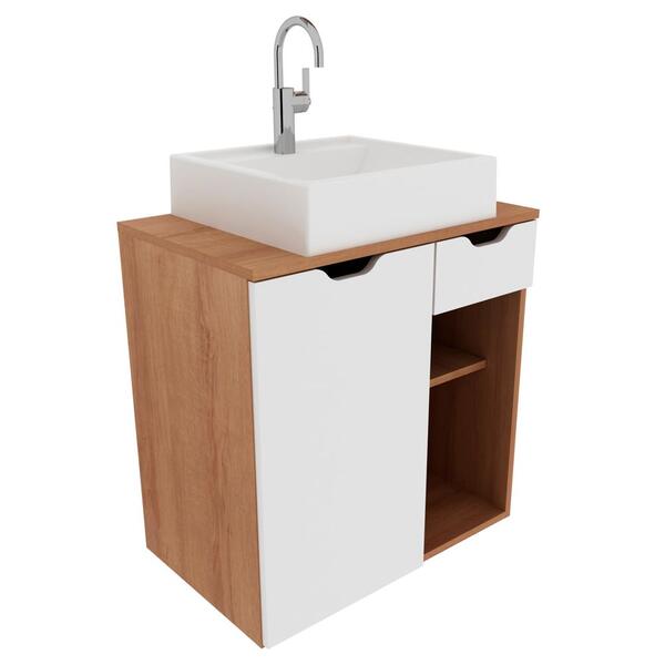 Gabinete Com Cuba Para Banheiro Bn3600x05 Tecno Mobili