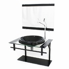 Gabinete Com Cuba Para Banheiro De Vidro Ap 60cm Com Cuba Cha