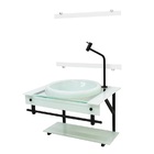 Gabinete Com Cuba Para Banheiro De Vidro Apx 60cm Com Cuba Ch