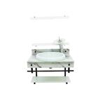 Gabinete Com Cuba Para Banheiro De Vidro Apxx 60cm Com Cuba C