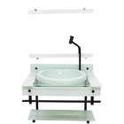 Gabinete Com Cuba Para Banheiro De Vidro Apxx 60cm Com Cuba C