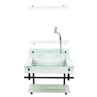 Gabinete Com Cuba Para Banheiro De Vidro Apxx 60cm Com Cuba C