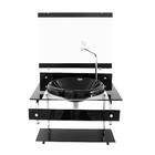 Gabinete Com Cuba Para Banheiro De Vidro Itxx 60cm Inox Preto