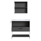 Gabinete Com Espelheira E Lavatório Angel 2 Pt 1 Gv Branco E