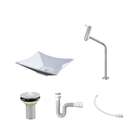 Gabinete Com Kit Cuba E Espelheira Soft 500 Branco E Carvalho