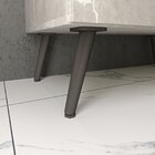 Gabinete Com Pés Para Banheiro, Cuba E Espelheira Com Led 80c