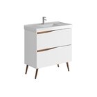 Gabinete Com Pés Para Banheiro Sem Cuba Lille Branco/tauari