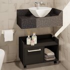 Gabinete Com Rodízios Gab1020  Preto