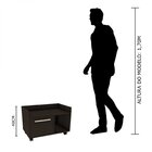 Gabinete Com Rodízios Gab1020  Preto