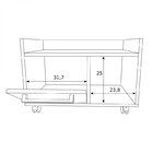 Gabinete Com Rodízios Gab1020  Preto