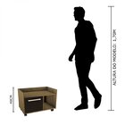 Gabinete Com Rodízios Gab1020  Preto