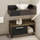 Gabinete Com Rodízios Gab1021  Marrom