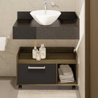 Gabinete Com Rodízios Gab1021  Marrom