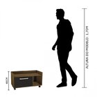 Gabinete Com Rodízios Gab1021  Marrom