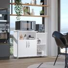 Gabinete Com Tampo Branco 4 Rodinhas