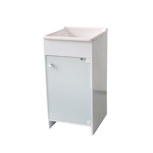 Gabinete Com Tanque 25 Litros Pedra Ardósia Branco