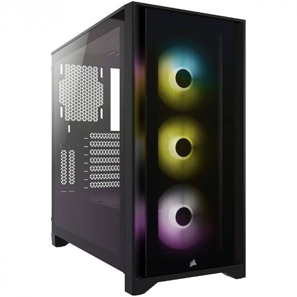 Gabinete Corsair Icue 4000x Lateral Em Vidro Temperado Atx Rg