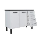 Gabinete Cozinha aco Juno Desmontado 1,20  Branco