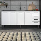 Gabinete Cozinha aco Juno Desmontado 2,00 Branco