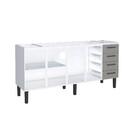 Gabinete Cozinha aco Juno Desmontado 2,00 Cinza