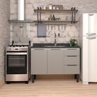 Gabinete Cozinha aco Jupiter Desmontado 1,20 Cinza