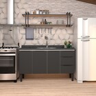 Gabinete Cozinha aco Jupiter Desmontado 1,50 Preto
