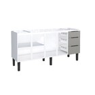 Gabinete Cozinha aco Jupiter Desmontado 1,80 Cinza