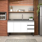 Gabinete Cozinha aco Netuno Desmontado 1,50 Branco